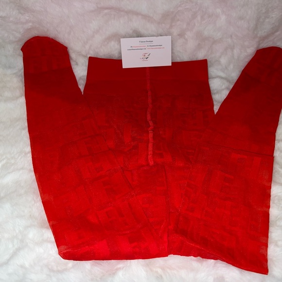 Fendi Red Leggings - Picture 4 of 4